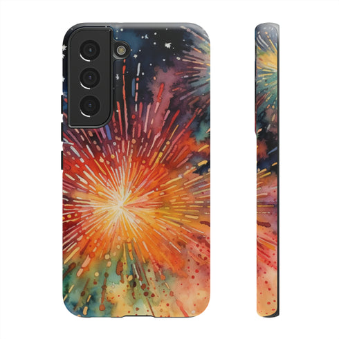 Summer Fireworks in Watercolor - Impact Resistant Phone Case